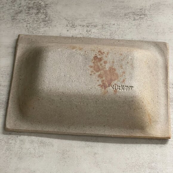 Klickitat Art Pottery Stoneware Lava Abstract Glazed Rectangular Serving Bowl - Picture 4 of 9